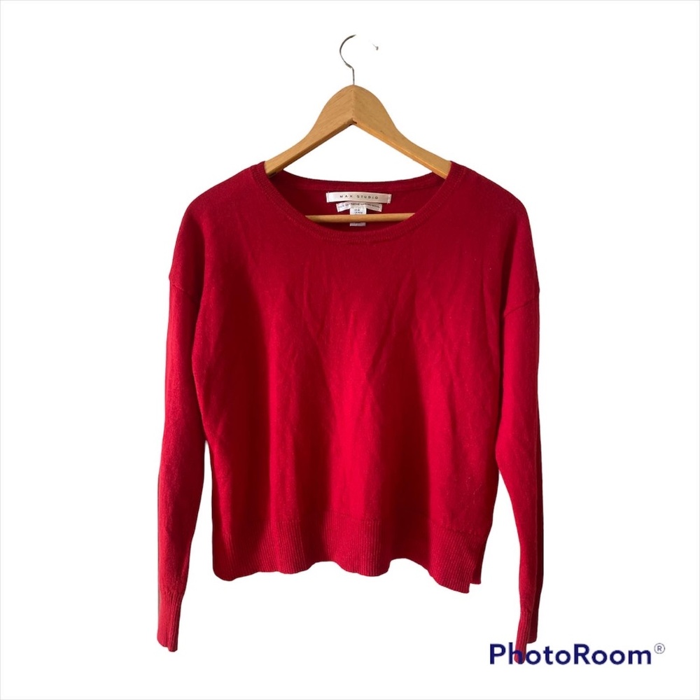 Extra Fine Merino Wool Red Sweater